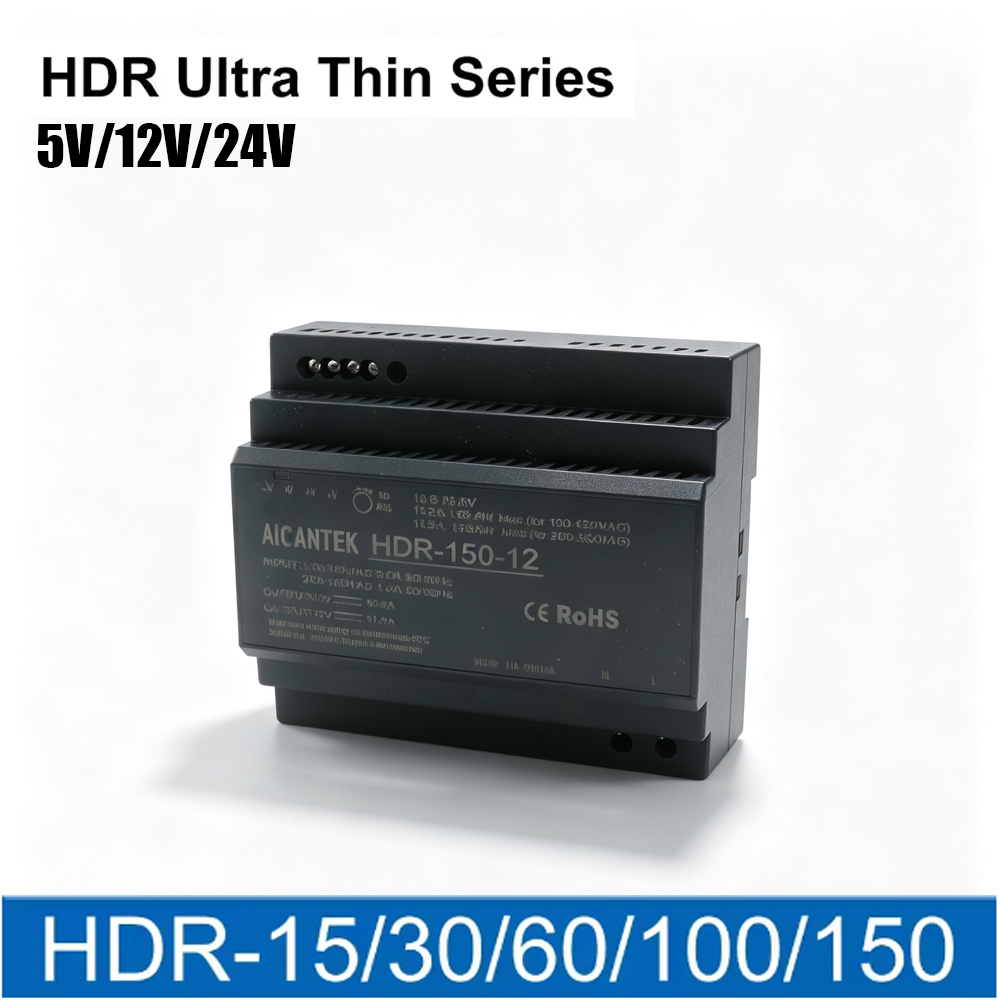 Smps Power Supply - HDR-15 DINレールスイッチング電源 100-240VAC HDRシリーズ 15W 30W