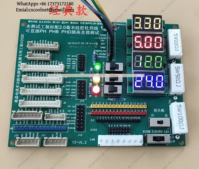 Power Supply Tester - JS01 LCDテレビ用電源基板テスター、デジタル表示、修理ツール、PSU診断テスター、交換部品
