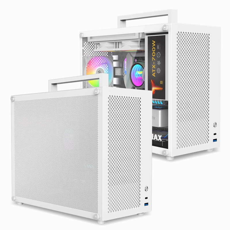 Psu Computer - MAX コンピューターケース ゲーミングPCシャーシ MATX/ITX対応 24.5*24.5cm SFX/ATX