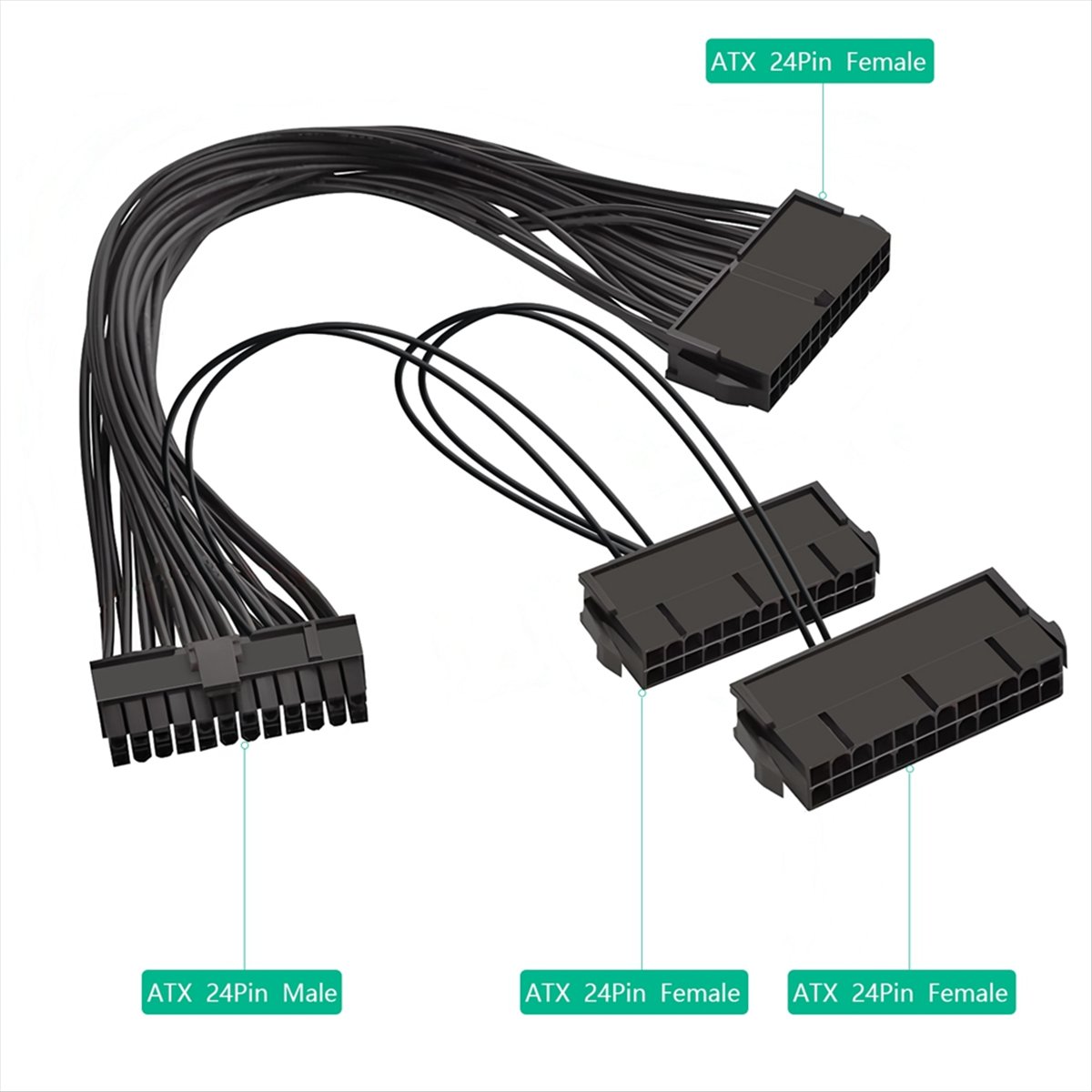 【A19R】ATX 24ピン オス1-3ポート メス電源供給 - Psu Computer のレビューと価格