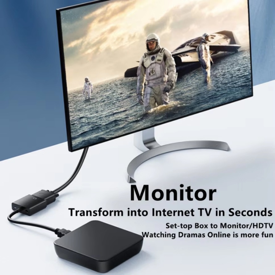 1080P HDMI - VGA変換アダプター (3.5mm - Pc Power Supply のレビューと価格