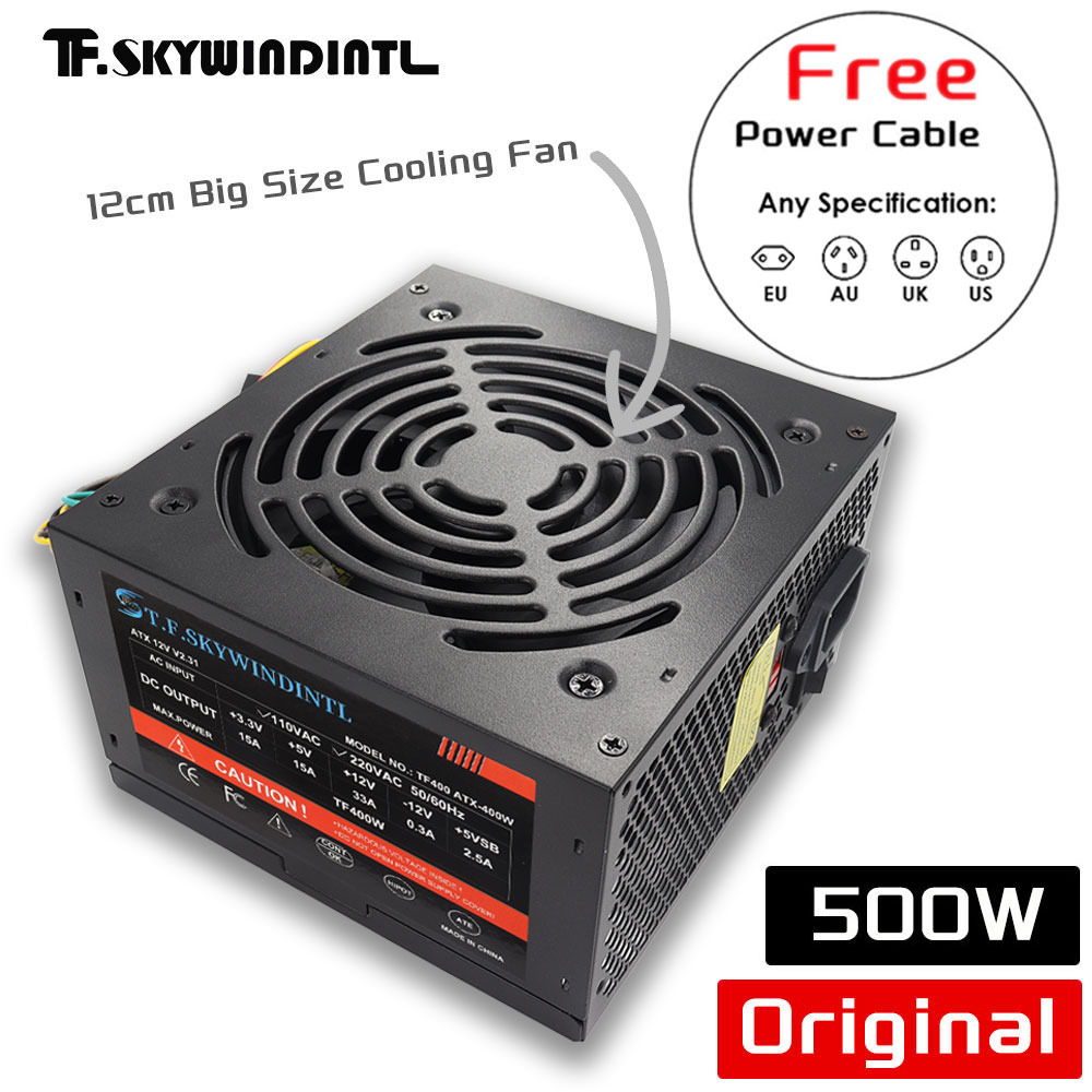 安価な500WブラックATXデスクトップゲーミングPC用PS - Power Supply 750W のレビューと価格